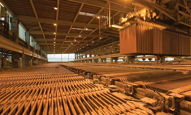 process of copper electrolysis