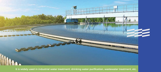 It is widely used in industrial water treatment
